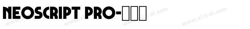 Neoscript Pro字体转换